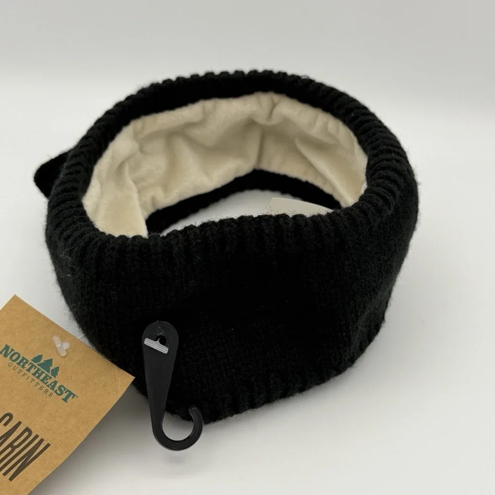 Northeast Outfitters Cozy Cabin Girls Bow Headband Black Winter Youth One Size